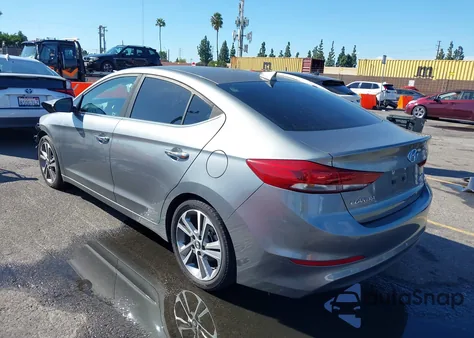 2017 Hyundai Elantra Limited from USA, damaged, VIN KMHD84LF2HU194046